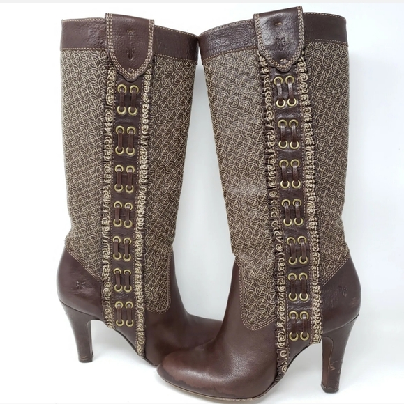 Frye Ava Embroidered Boots size 9 - Picture 2 of 11